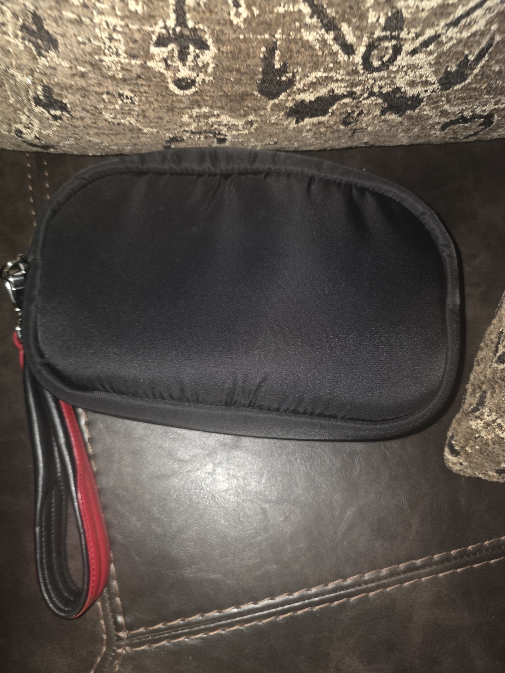 Prada Black Nylon Double Pocket Wristlet - Picture 6 of 10